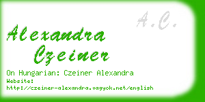 alexandra czeiner business card